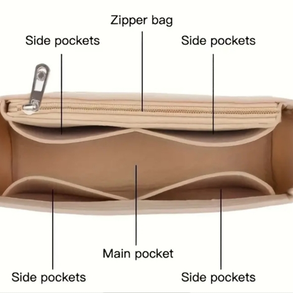 Small Felt Purse Organizer - Picture 3 of 3